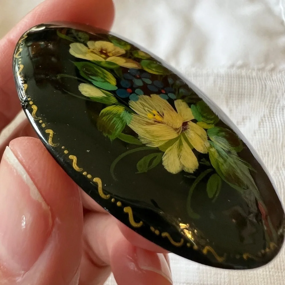 Russian Floral Brooch